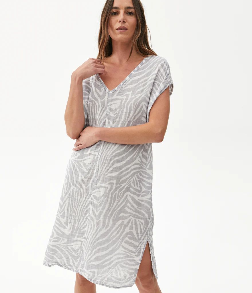Louie Zebra Printed Dress | MichaelStars.com