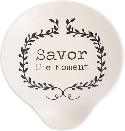 Demdaco Ceramic Spoon Rest, White | Amazon (US)