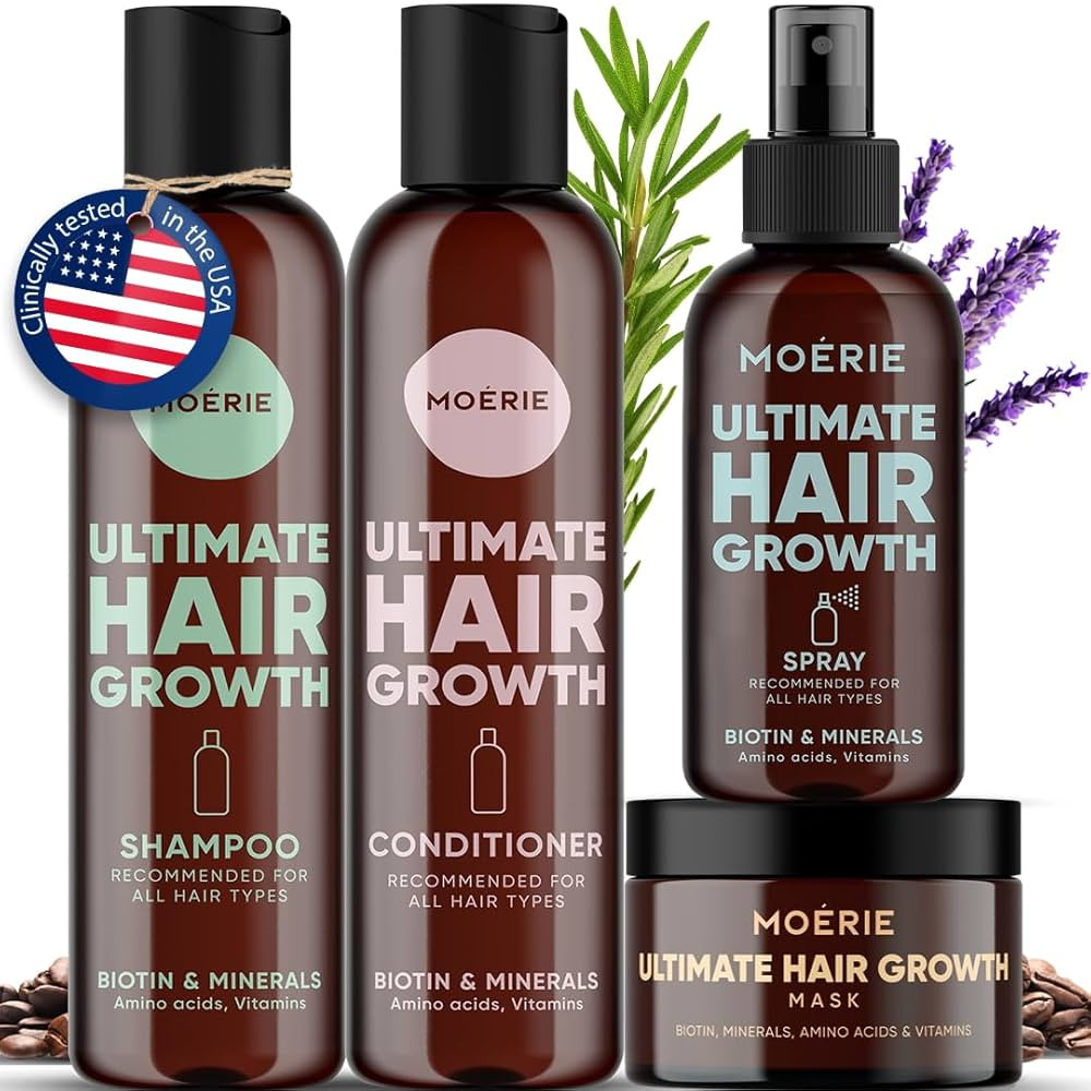 Moerie Shampoo and Conditioner Plus Hair Mask and Spray Mega Pack – The Ultimate Growth Care ... | Amazon (US)