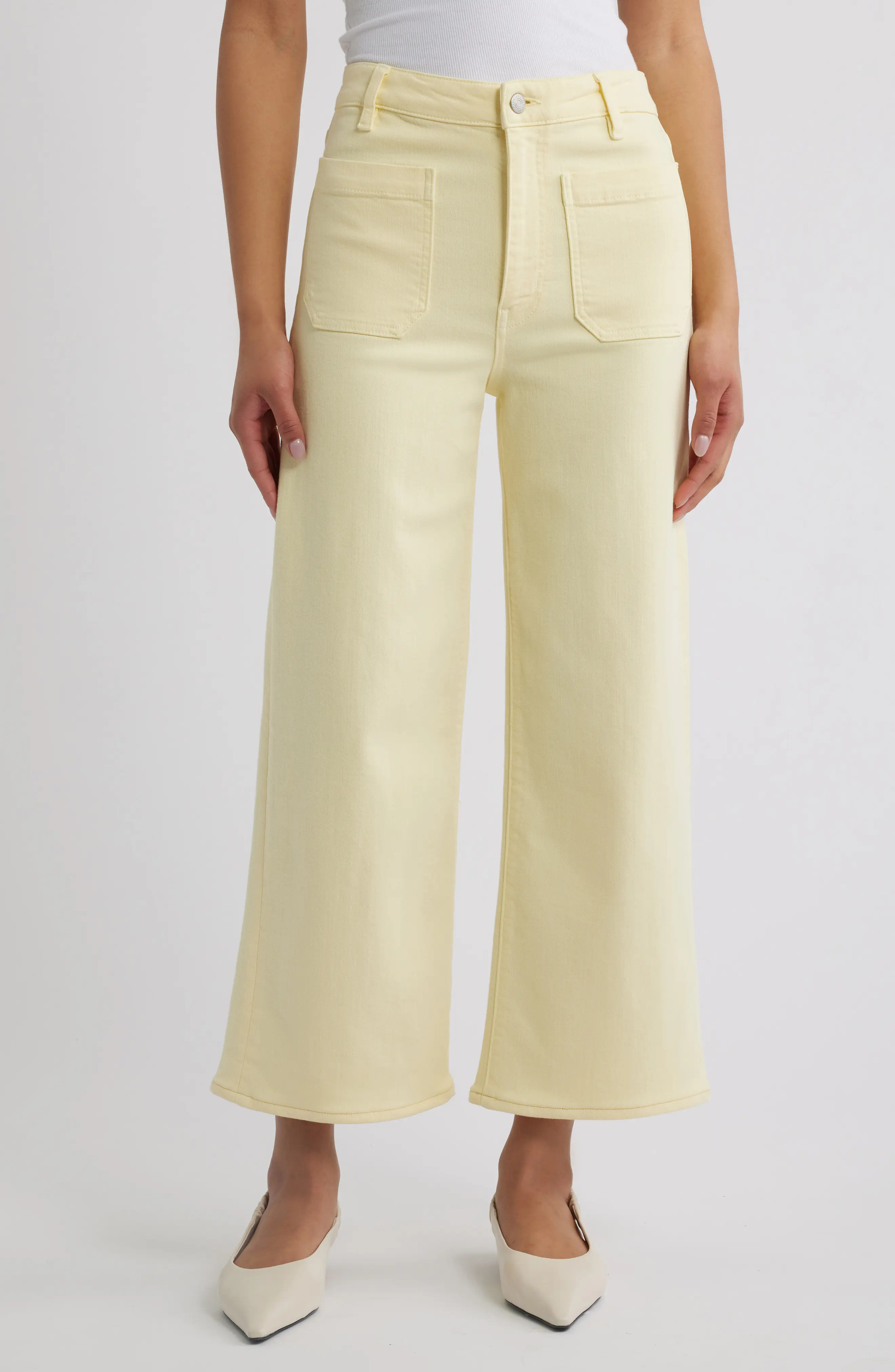 The Anchor High Waist Patch Pocket Crop Jeans (Women) | Nordstrom | Nordstrom