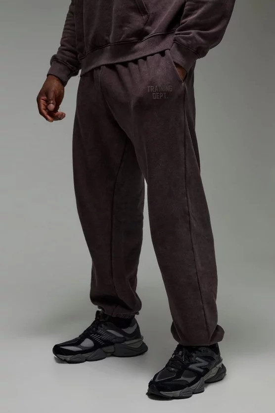 Man Active Training Dept. Oversized Washed Jogger | boohooMAN (US & Canada)