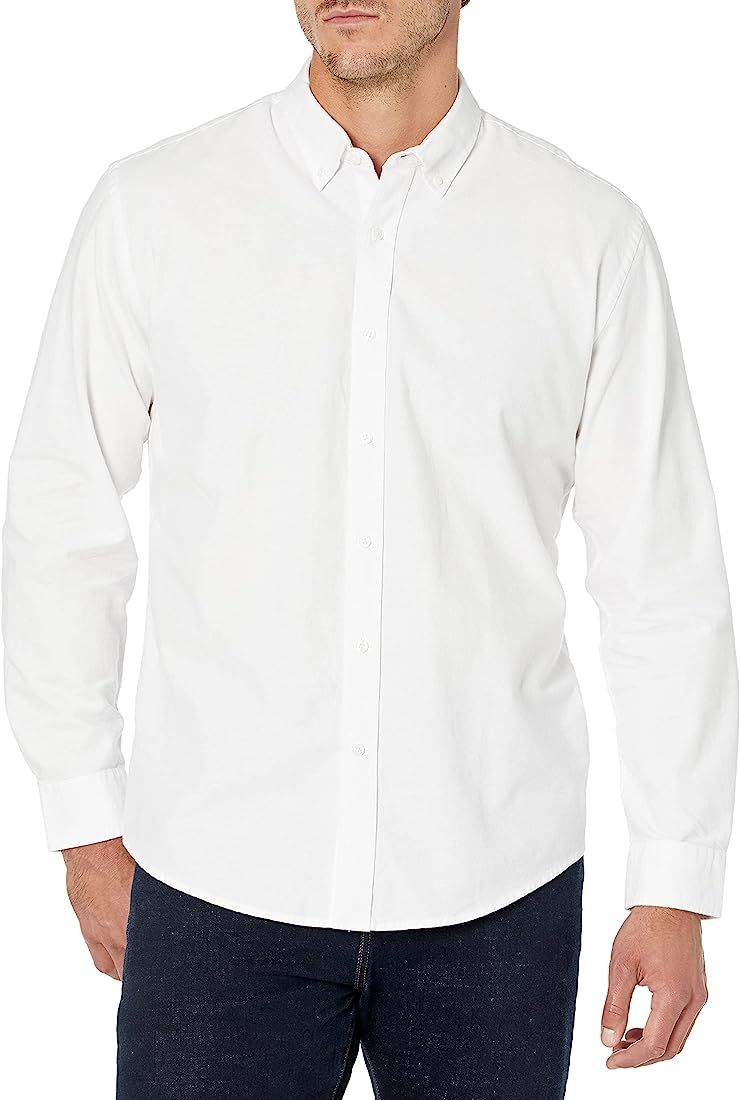 Amazon Essentials Men's Regular-Fit Long-Sleeve Oxford Shirt | Amazon (US)