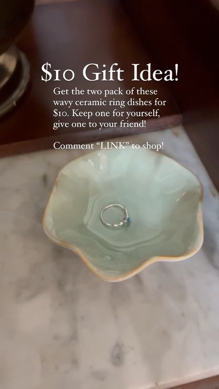 Gift for Her Under $12: Wavy ceramic ring dish

#LTKVideo #LTKGiftGuide #LTKfindsunder50