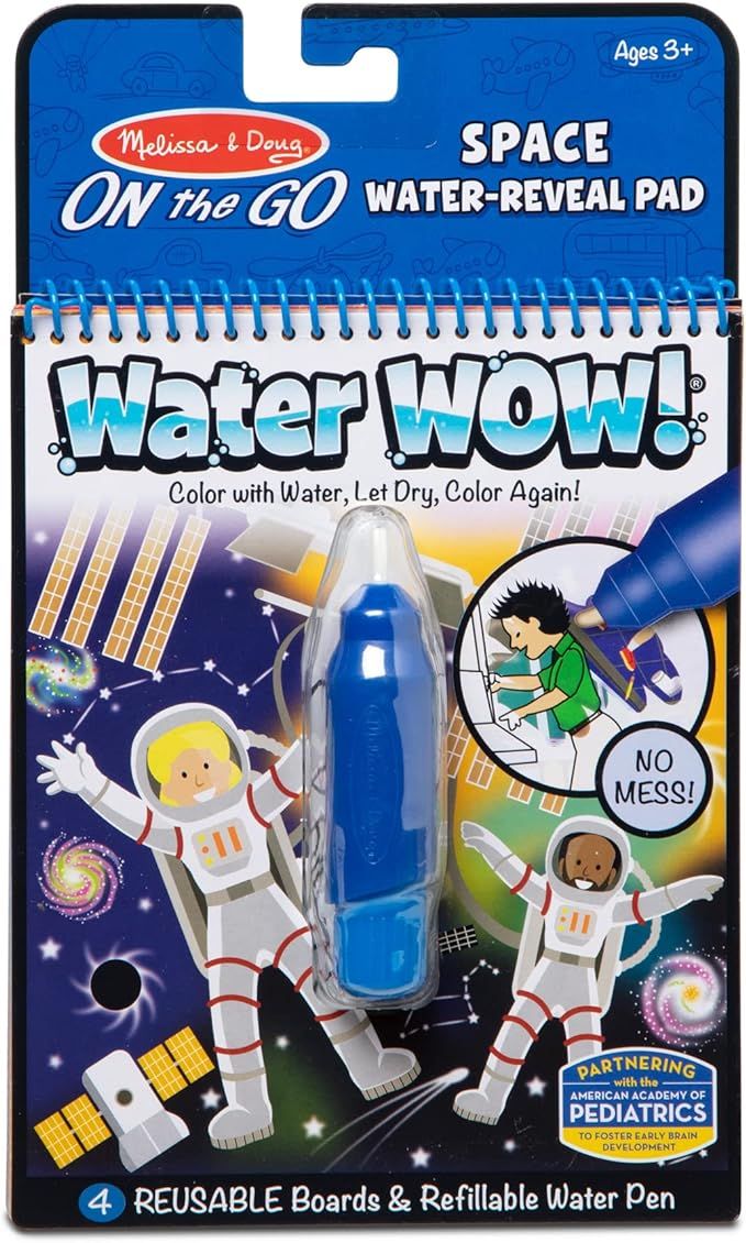 Melissa & Doug On The Go Water Wow! Reusable Mess-Free Water-Reveal Activity Pad – Space - Part... | Amazon (US)