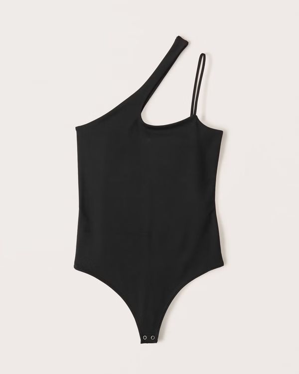 Women's Asymmetrical One-Shoulder Seamless Fabric Bodysuit | Women's Tops | Abercrombie.com | Abercrombie & Fitch (US)