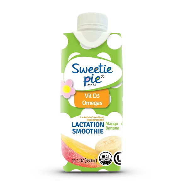 Sweetie Pie Organics Lactation Smoothie Tropical Flavor - 11.1oz/4ct | Target