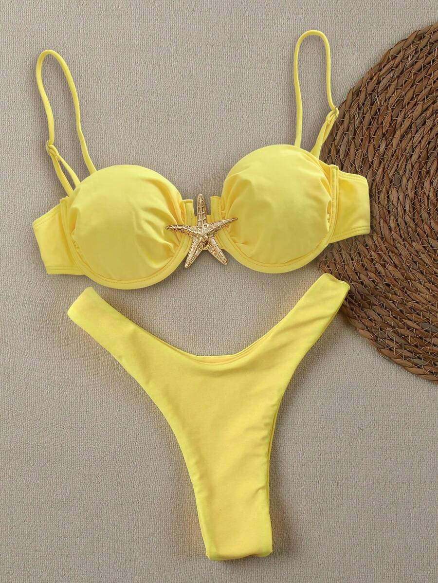 Sexy Starfish Print Women Bikini Swimwear Summer | SHEIN