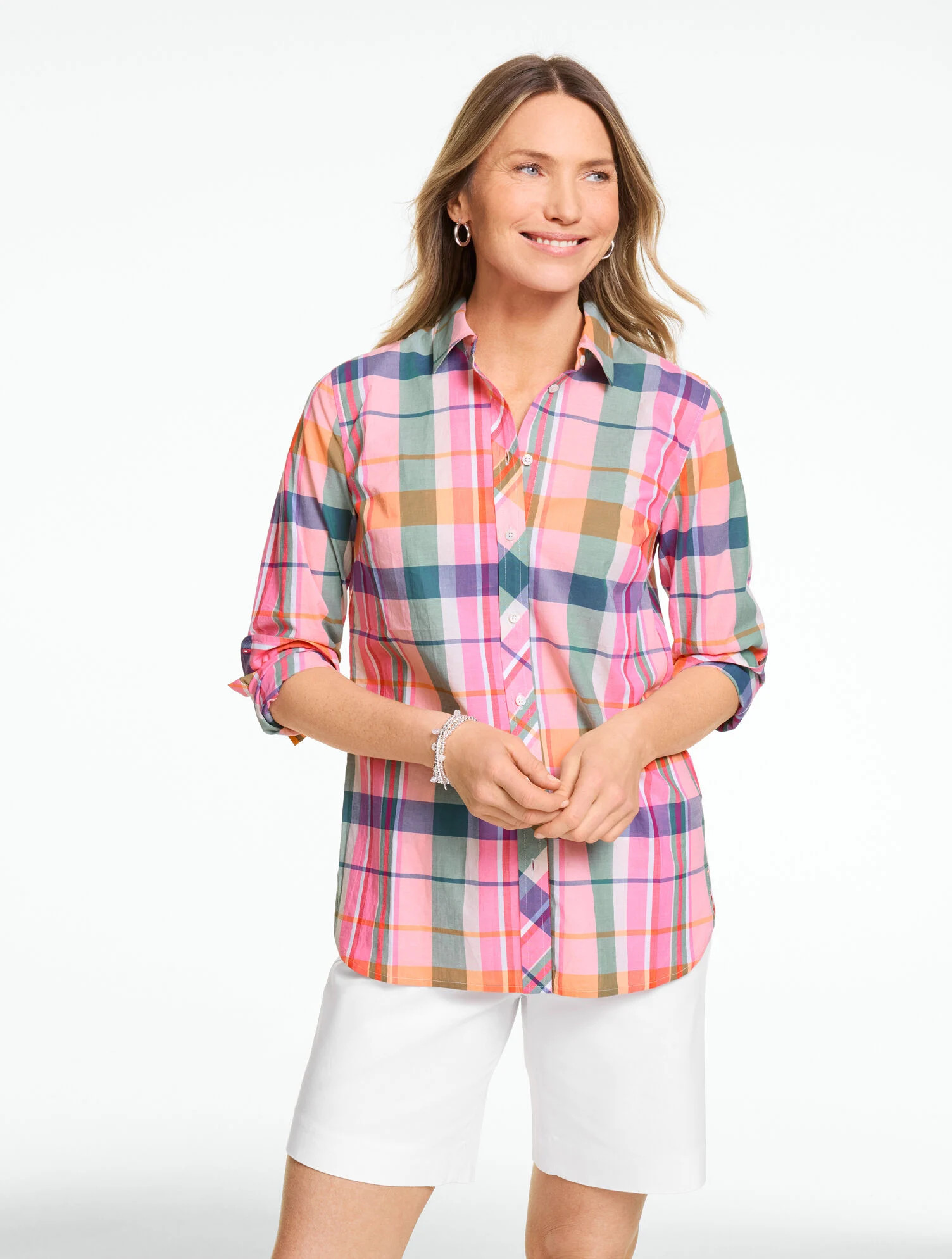 Modern Classic Shirt - Picnic Madras | Talbots
