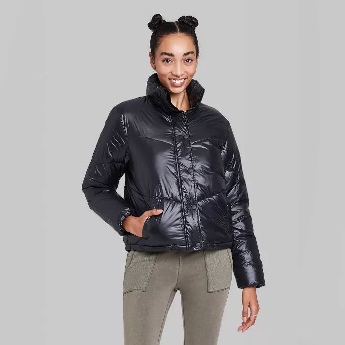 Women's Cropped Retro Puffer Jacket - Wild Fable™ | Target