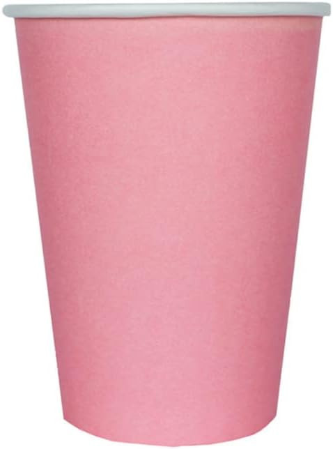 Jollity & Co Shade Paper Cups - 12-oz Party Cups in Amaranth Pink - Pack of 8 Disposable Paper Cu... | Amazon (US)