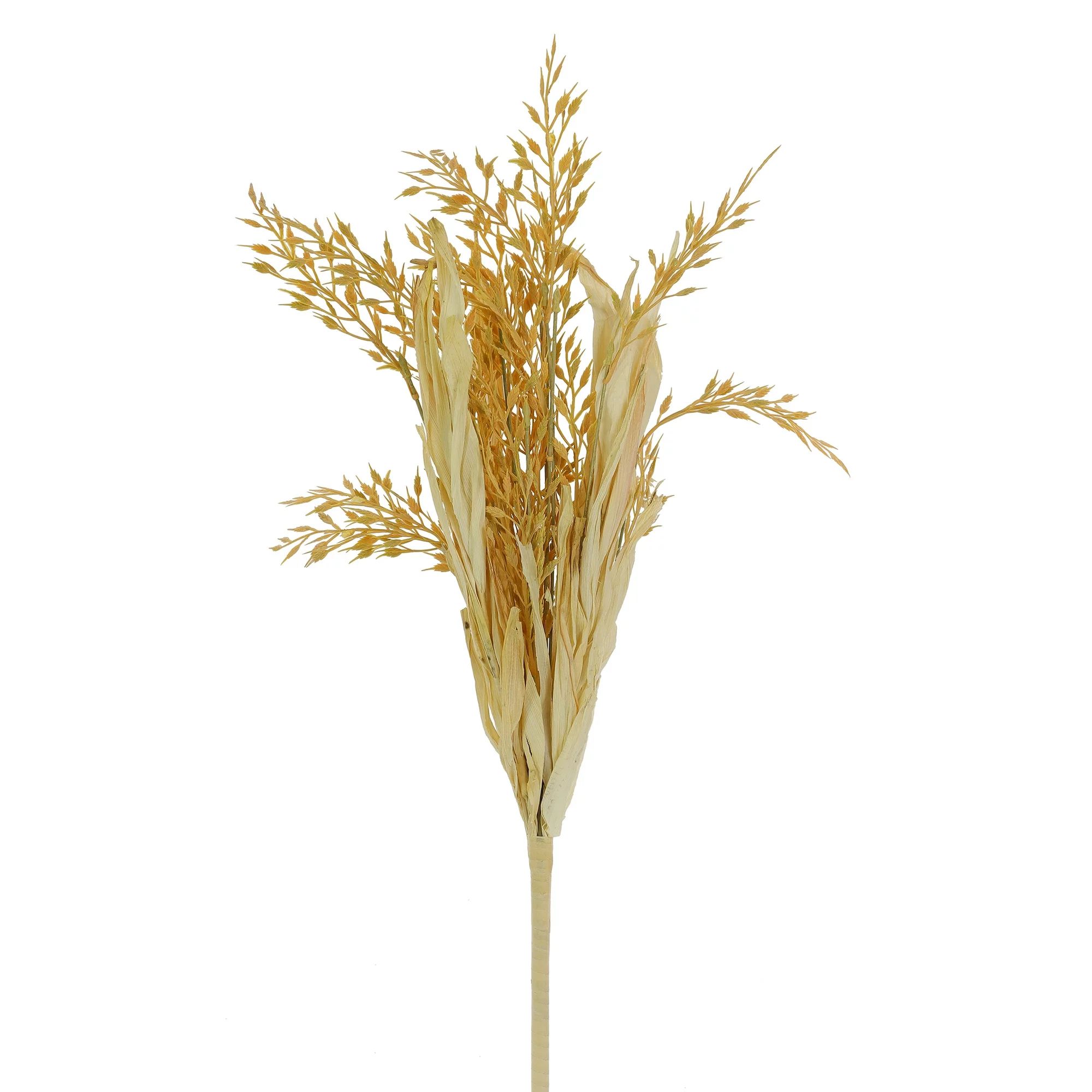Mainstays 22.5'' Artificial Floral Natural Wheat Bush | Walmart (US)