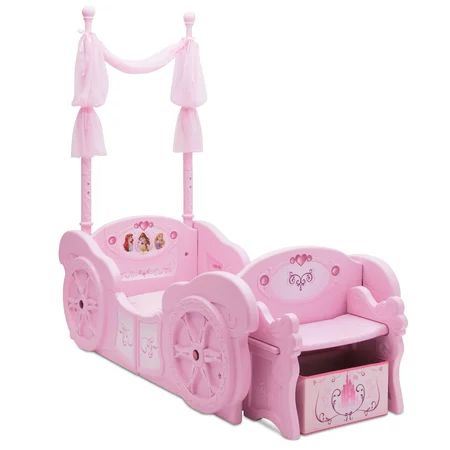 Delta Children Disney Princess Plastic Carriage Toddler-to-Twin Bed | Walmart (US)