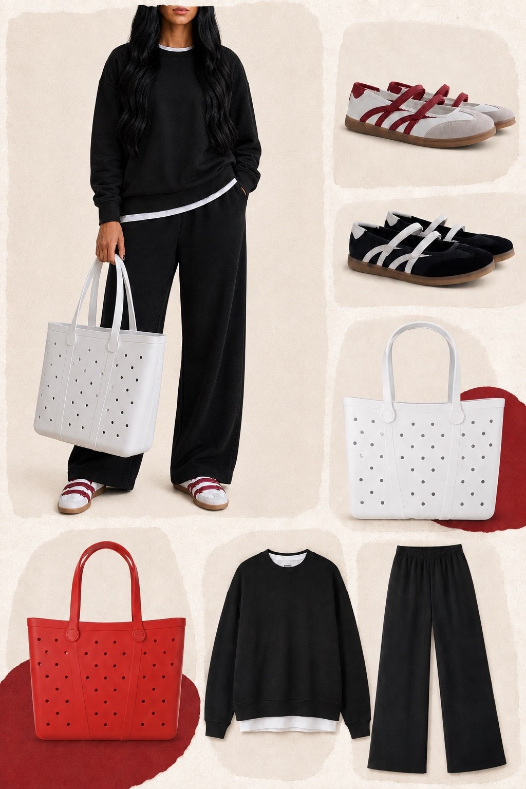 Walmart understood the assignment with these finds! 😍 The comfy black set, viral-style totes and cutest Mary Jane sneakers make the perfect effortless everyday outfit. With multiple colors to mix and match, I have a feeling these will sell out FAST—tap to shop before your favorite color or size is gone! Which combo are you choosing: red or black shoes and white or red tote? ❤️

#LTKootd #LTKmomlife #LTKTravel