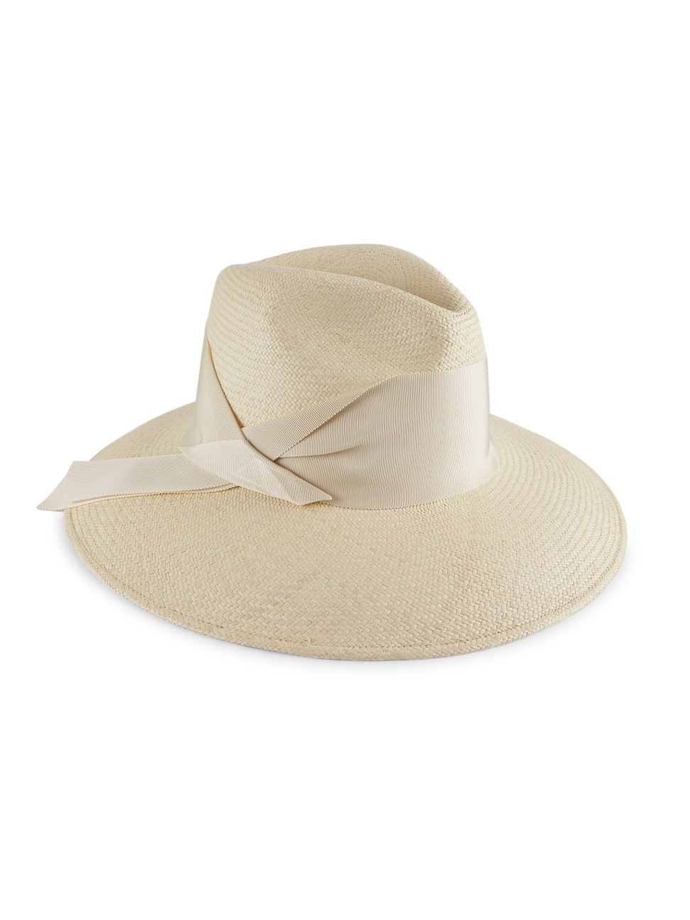Women's Gardenia Straw Fedora Hat - Natural Bone - Size Small | Saks Fifth Avenue