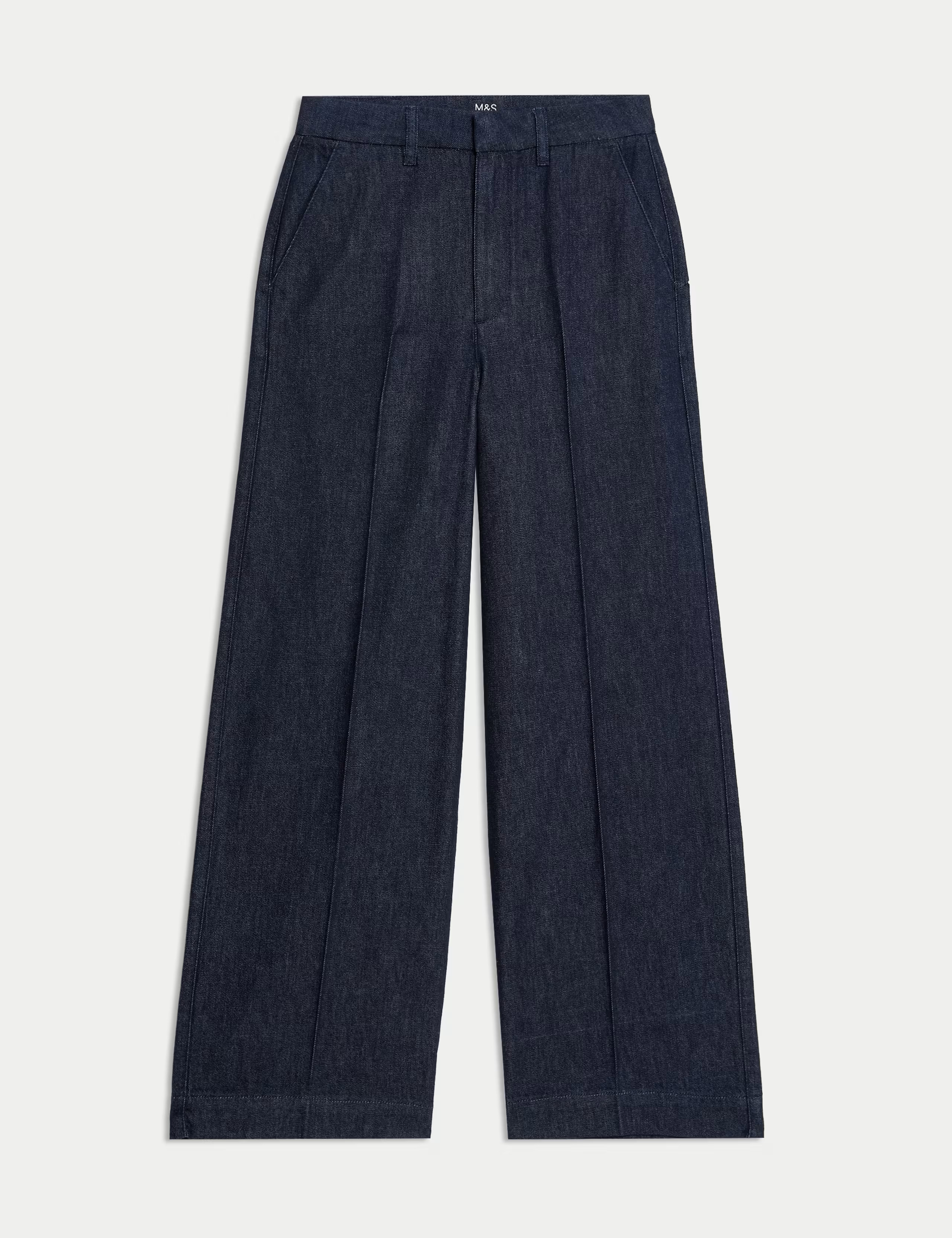 Wide Leg Denim Trouser | M&S Collection | M&S | Marks & Spencer (UK)