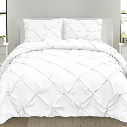 Winston Porter Hartselle Luxury Pinch Pleat Pintuck Duvet Cover and Insert Set | Wayfair | Wayfair Professional