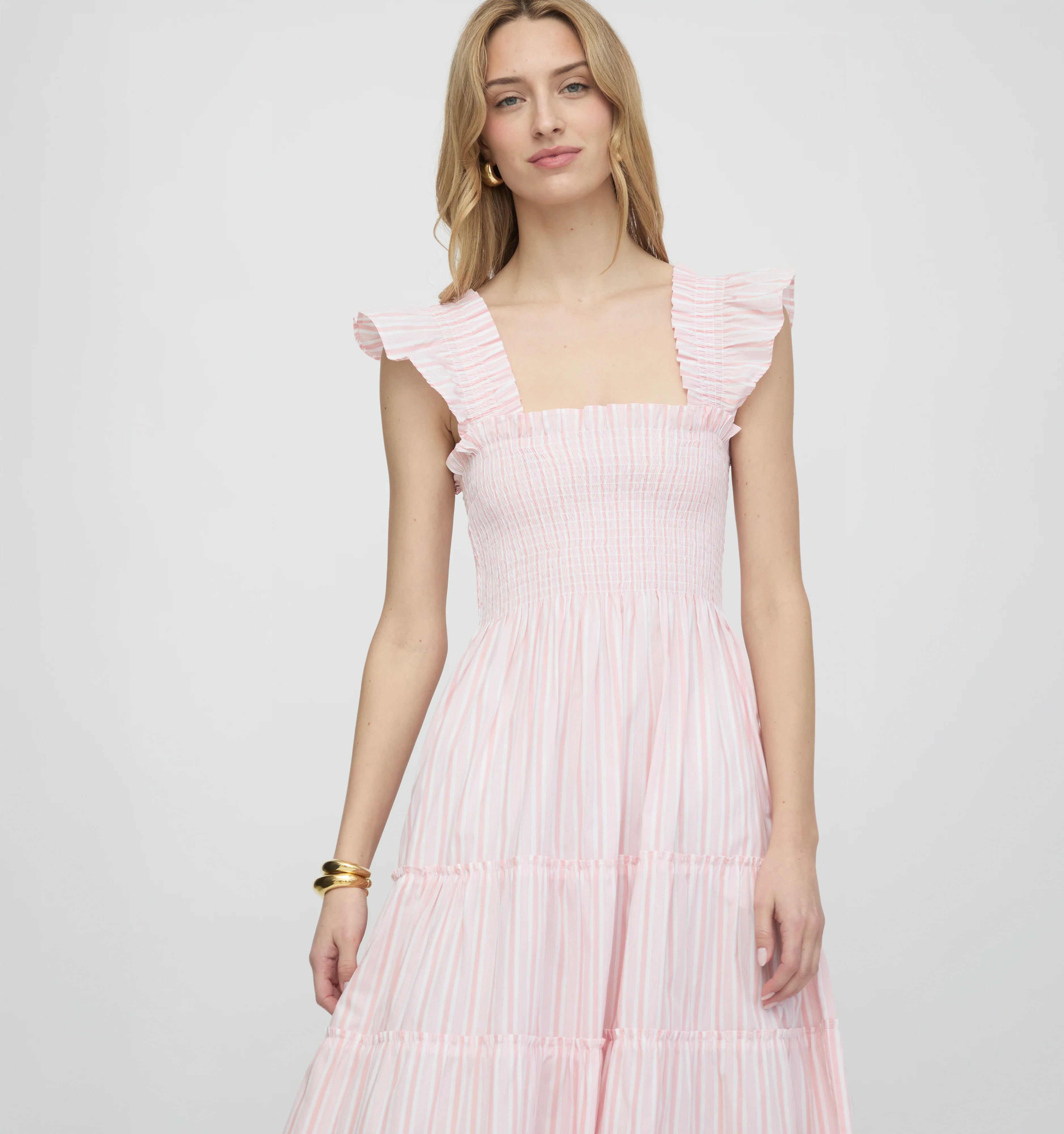 The Ellie Nap Dress - White Poppy Half Drop | Hill House Home US