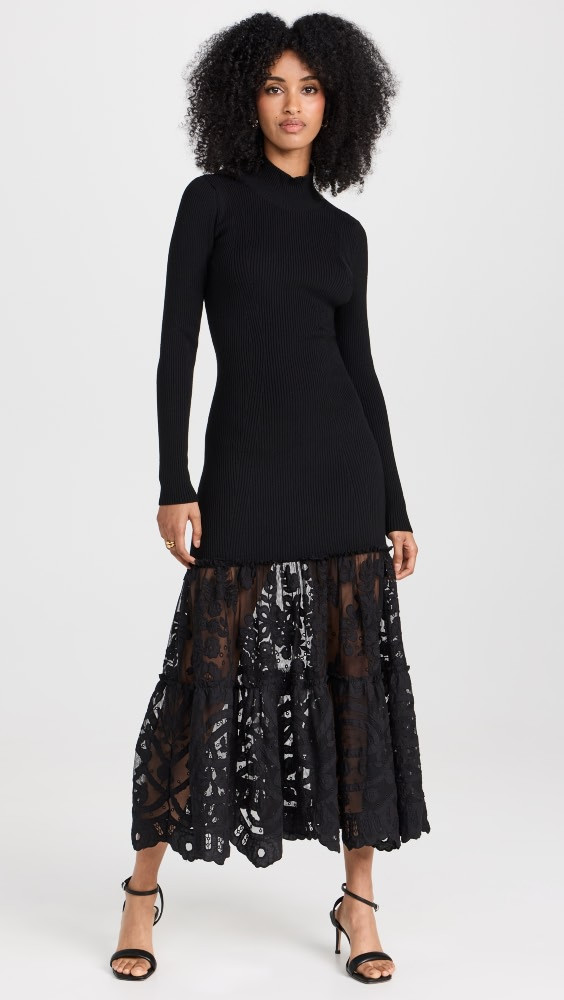 Sea Joelle Applique Ribbed Dress | Shopbop | Shopbop