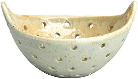 Creative Co-op DF3280 Stoneware Berry Bowl, Stone | Amazon (US)