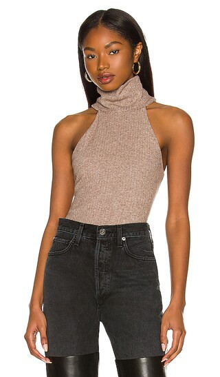 Ellen Bodysuit in Chestnut Brown | Revolve Clothing (Global)