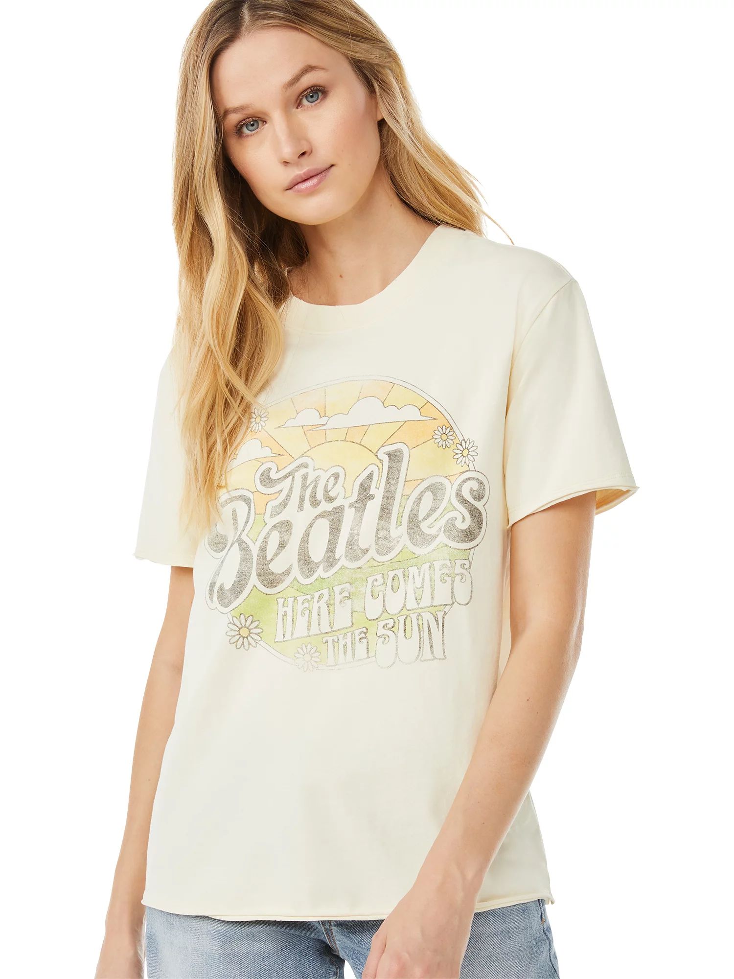 Scoop Women's The Beatles Here Comes The Sun T-Shirt | Walmart (US)
