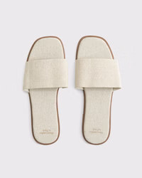 Women's Canvas Slide Sandals | Women's | Abercrombie.com | Abercrombie & Fitch (US)
