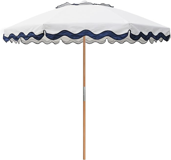 AMMSUN 7.8ft Seashore Umbrella, Outdoor Umbrella, Boho Beach & Patio Umbrella with UV 50+ Air Ven... | Amazon (US)