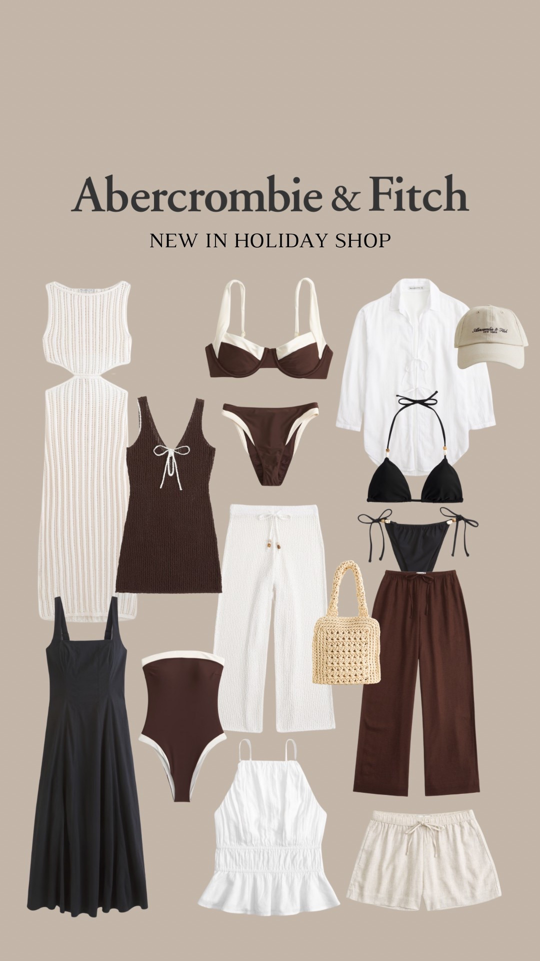 Abercrombie & Fitch holiday shop 🤎 use AFxLTK for 20% off 

Holiday wardrobe, bikini, swimsuit, holiday outfits, linen shirt, crochet, linen trousers, black dress 

#LTKAprilSpotlight #LTKxAFSale #LTKtravel