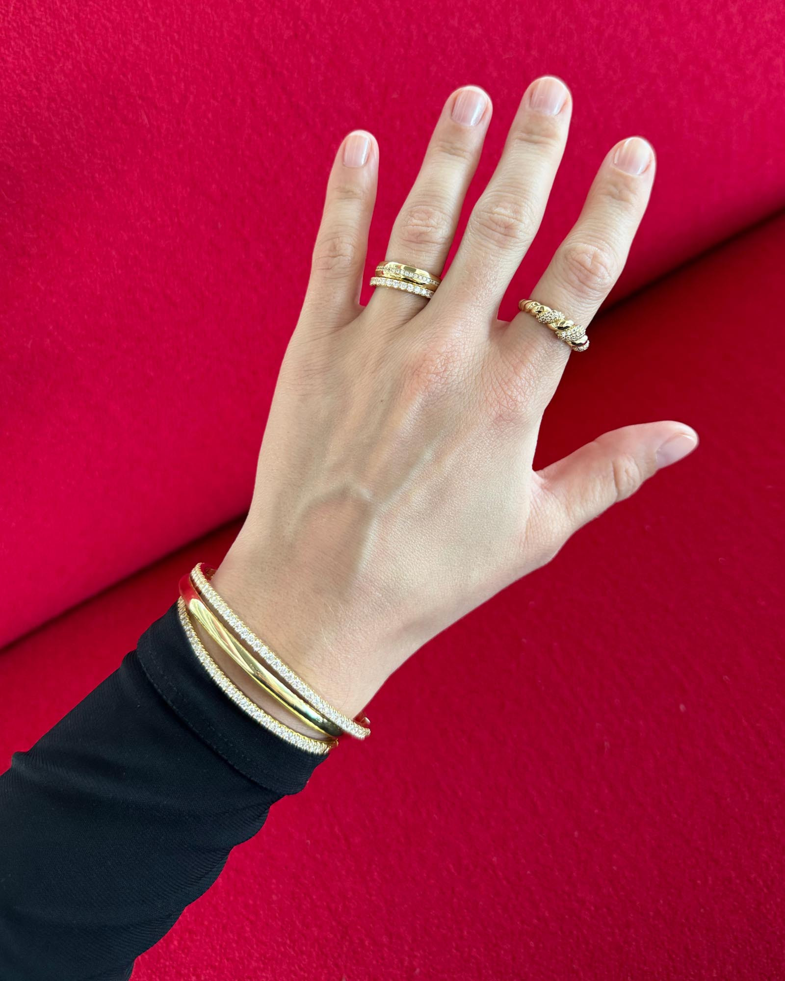 Gold Bangle Bracelet - Juliette | Ana Luisa