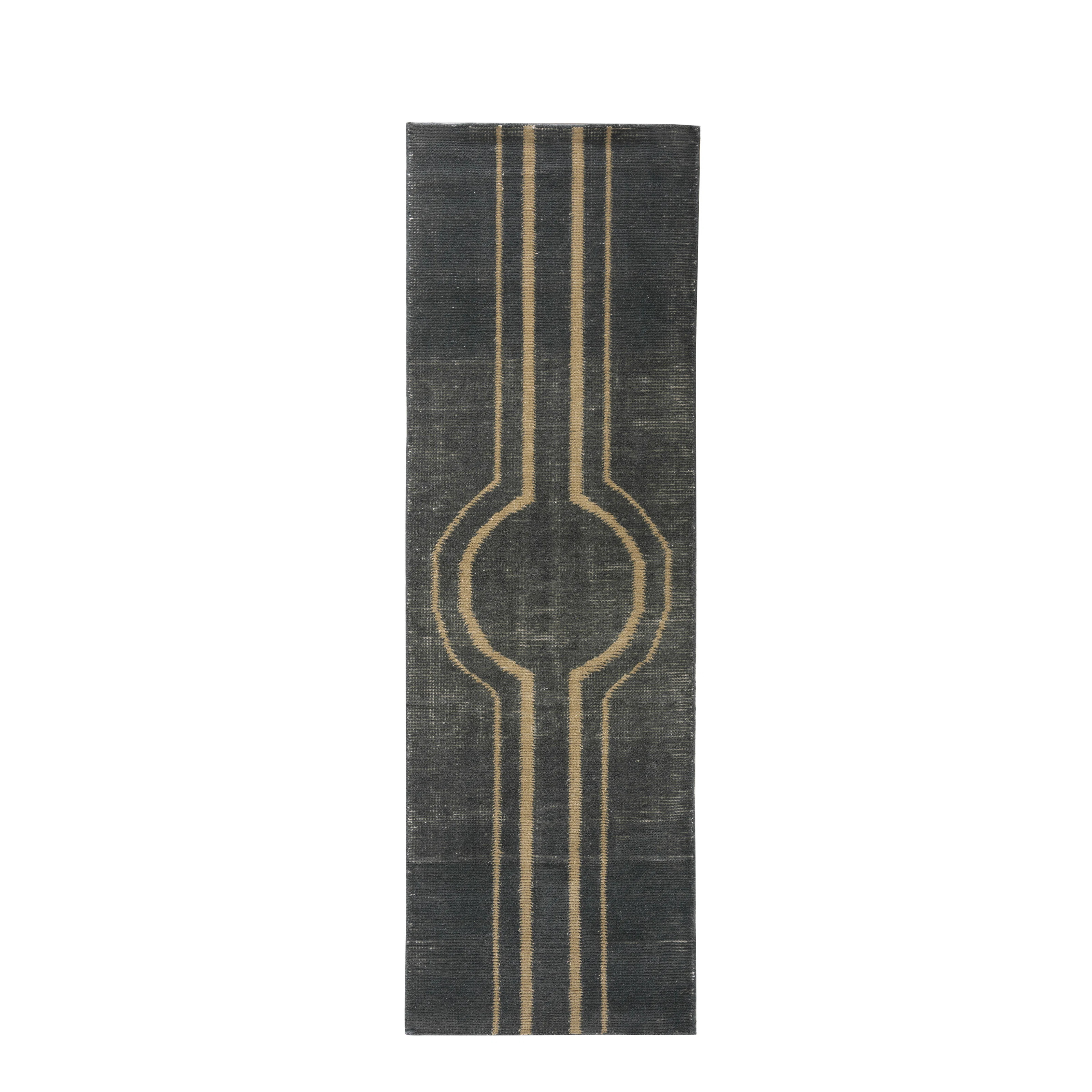 Wendy Jane Geometric Area Rug in Charcoal | Perigold