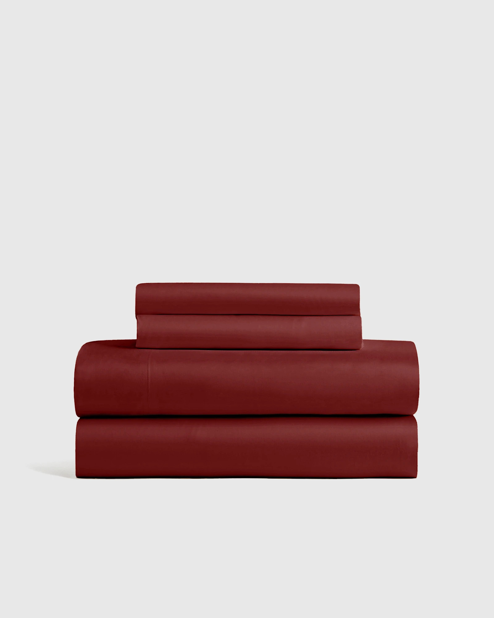 Organic Bamboo Viscose Sheet Set in Burgundy | Quince