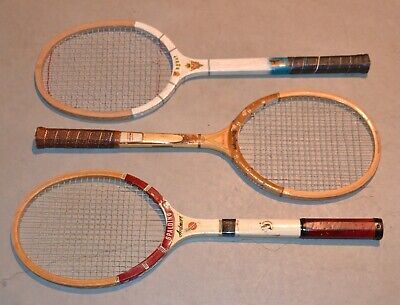 LOT of 3 1960 Antique Vintage Wood Tennis Rackets Regent MacGregor Spalding | eBay US