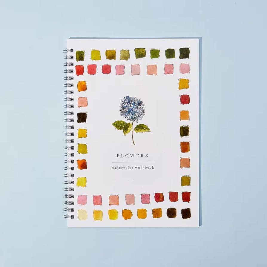 Flowers Watercolor Workbook by Emily Lex Studio, 12 Beginner Friendly Sketched Illustrations, Lay... | Amazon (US)
