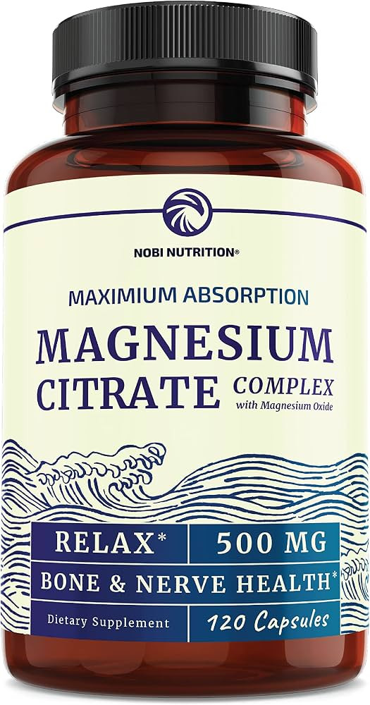Magnesium Citrate Complex | 500 MG | High Absorption Formula | Calm, Relaxation & Digestion Suppo... | Amazon (US)