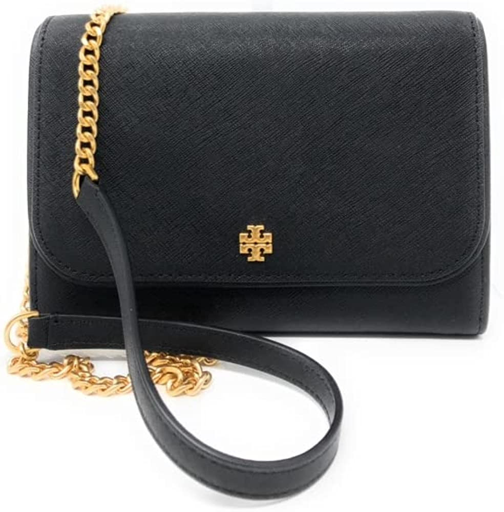 Tory Burch Emerson Chain Wallet Crossbody/Clutch - Black | Amazon (US)