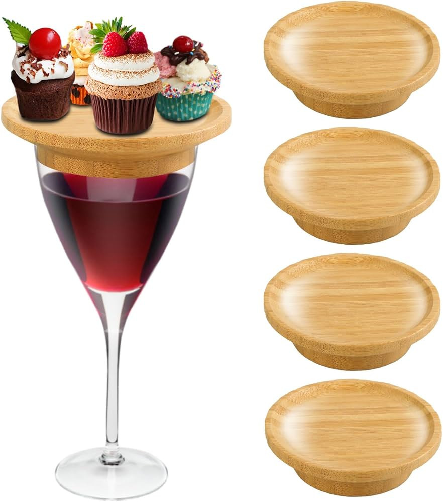 4 PCS Wine Glass Charcuterie Topper, Wine Glass Charcuterie Board Topper, Charcuterie Wine Glass ... | Amazon (US)