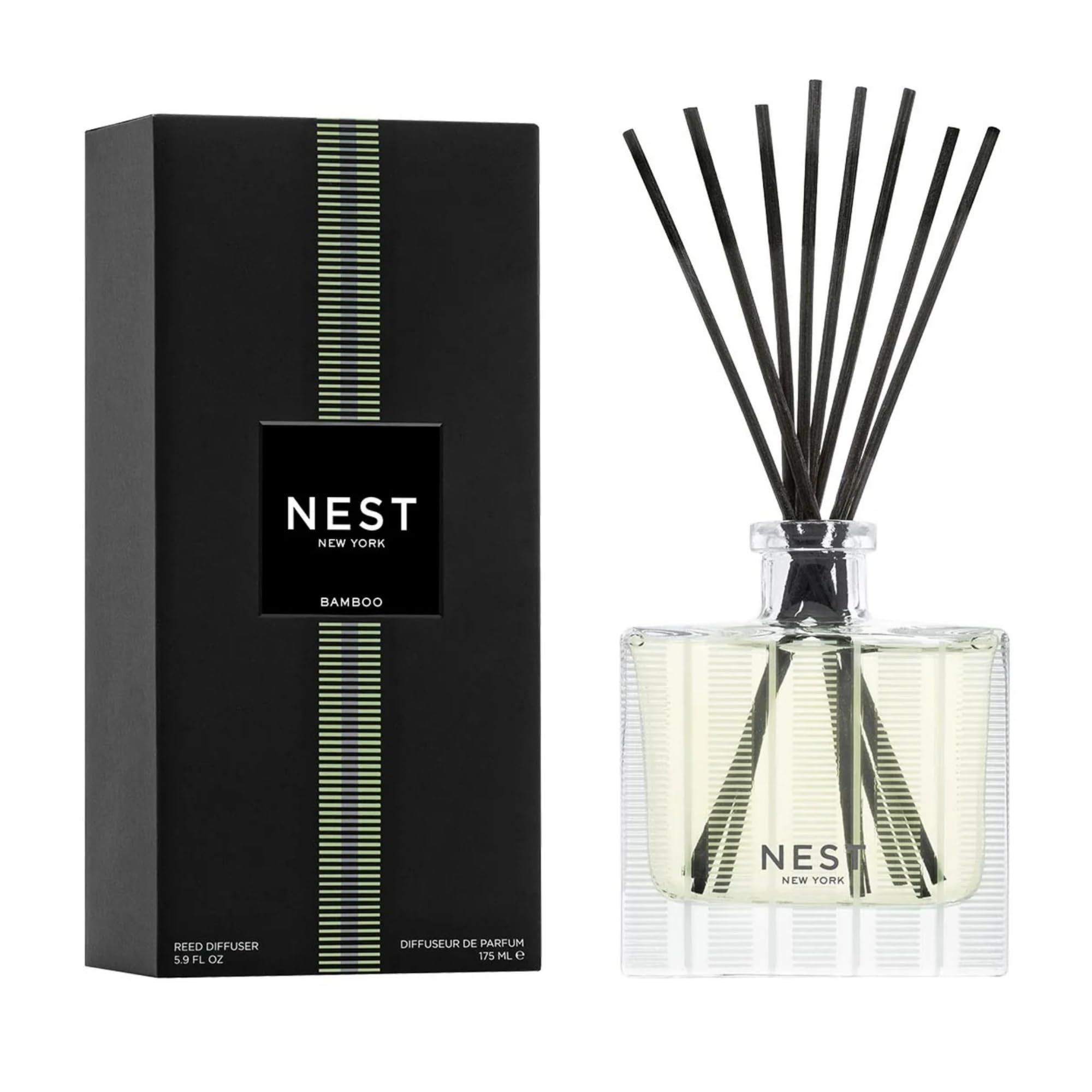NEST New York Reed Diffuser, Bamboo - 5.9 fl oz - Fragrance for Up to 90 Days - Reusable, Refilla... | Amazon (US)