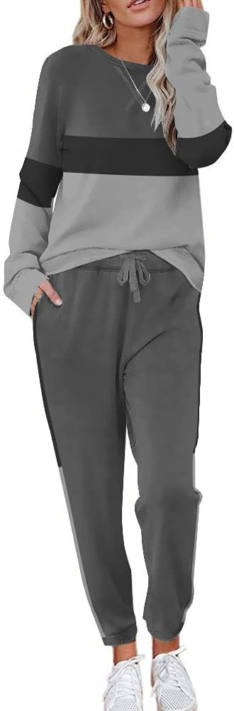 ETCYY NEW Lounge Sets for Women Two Piece Outfits Sweatsuits Sets Long Pant Loungewear Workout At... | Amazon (US)