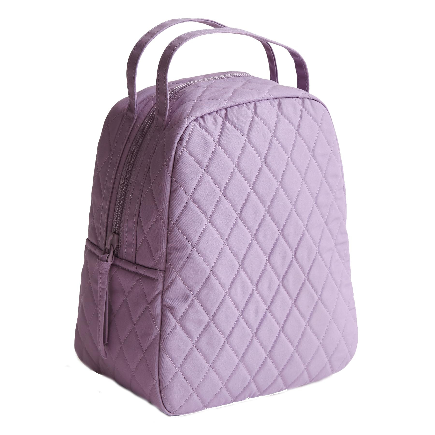 Vera Bradley Women's Premium Cotton Lunch Bag, Purple Rhapsody, One Size | Amazon (US)