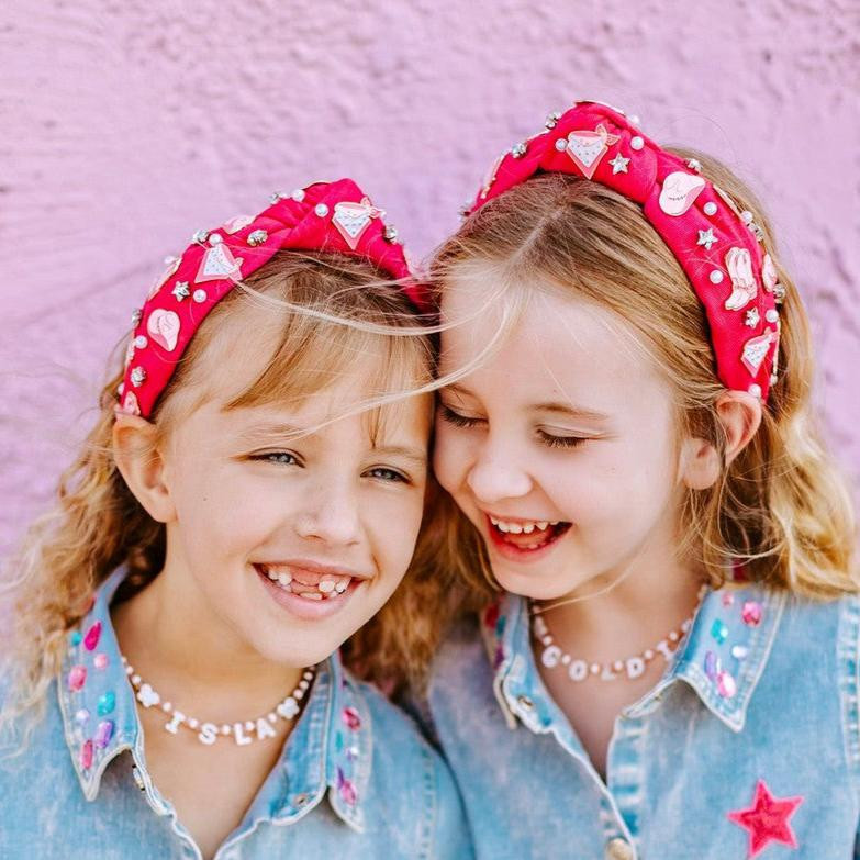 Dolly Embellished Knot Headband | Three Wildflower Designs