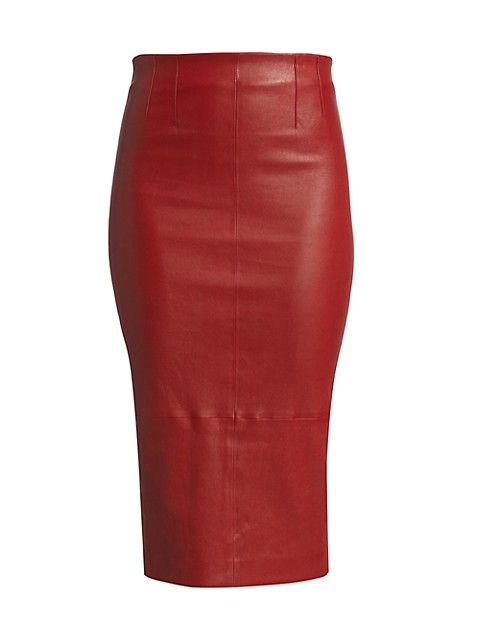Kaliyah Leather Pencil Skirt | Saks Fifth Avenue