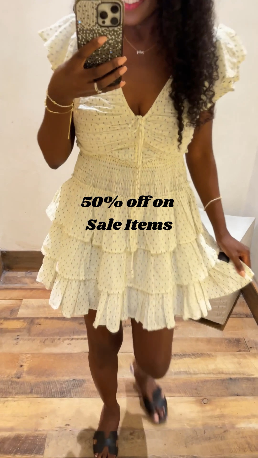 50% off Sale Items at Anthropologie 
Dress 1: Runs slightly big. Wearing an XS. 
Dress 2: True to size. Wearing a small. 
Mini Skirt: Runs slight big. Sized down to an XS. 

Summer Dress, Summer Outfit, Dress, 



#LTKOver40 #LTKSeasonal #LTKSaleAlert
