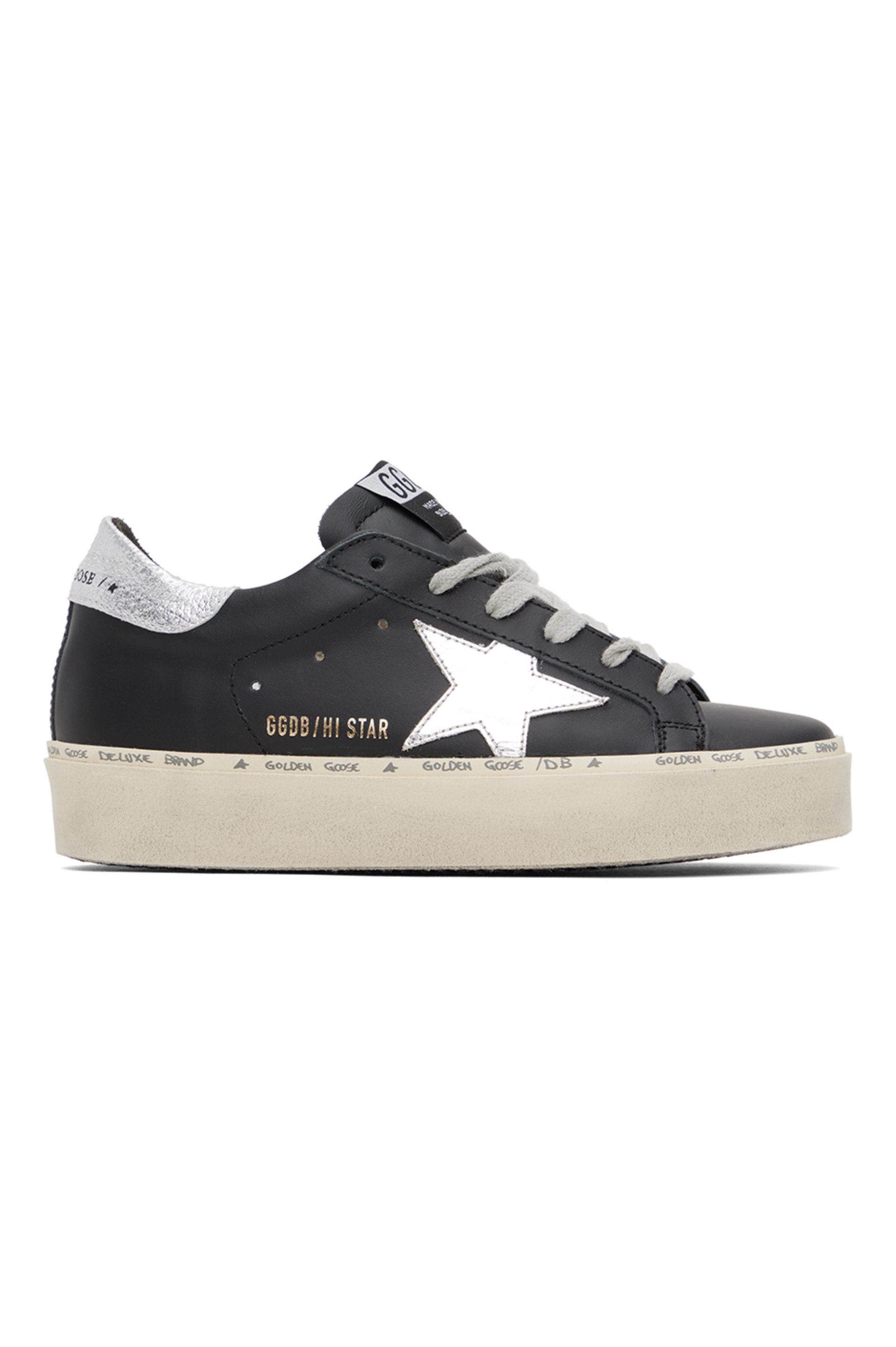 Black & Silver Hi Star Classic Sneakers | SSENSE