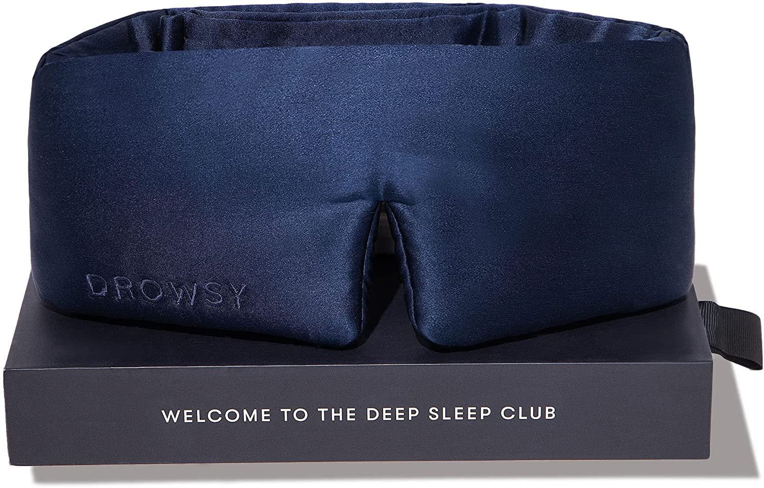 DROWSY Midnight Blue Silk Sleep Mask. Face-Hugging, Padded Silk Cocoon for Deep Sleep Therapy | Walmart (US)