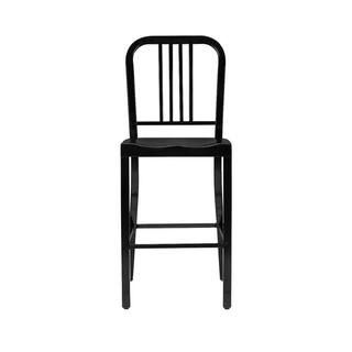 StyleWell Kipling Black Metal Counter Stool with Back (16.54 in. W x 38.98 in. H) CM806-24-BLK | The Home Depot
