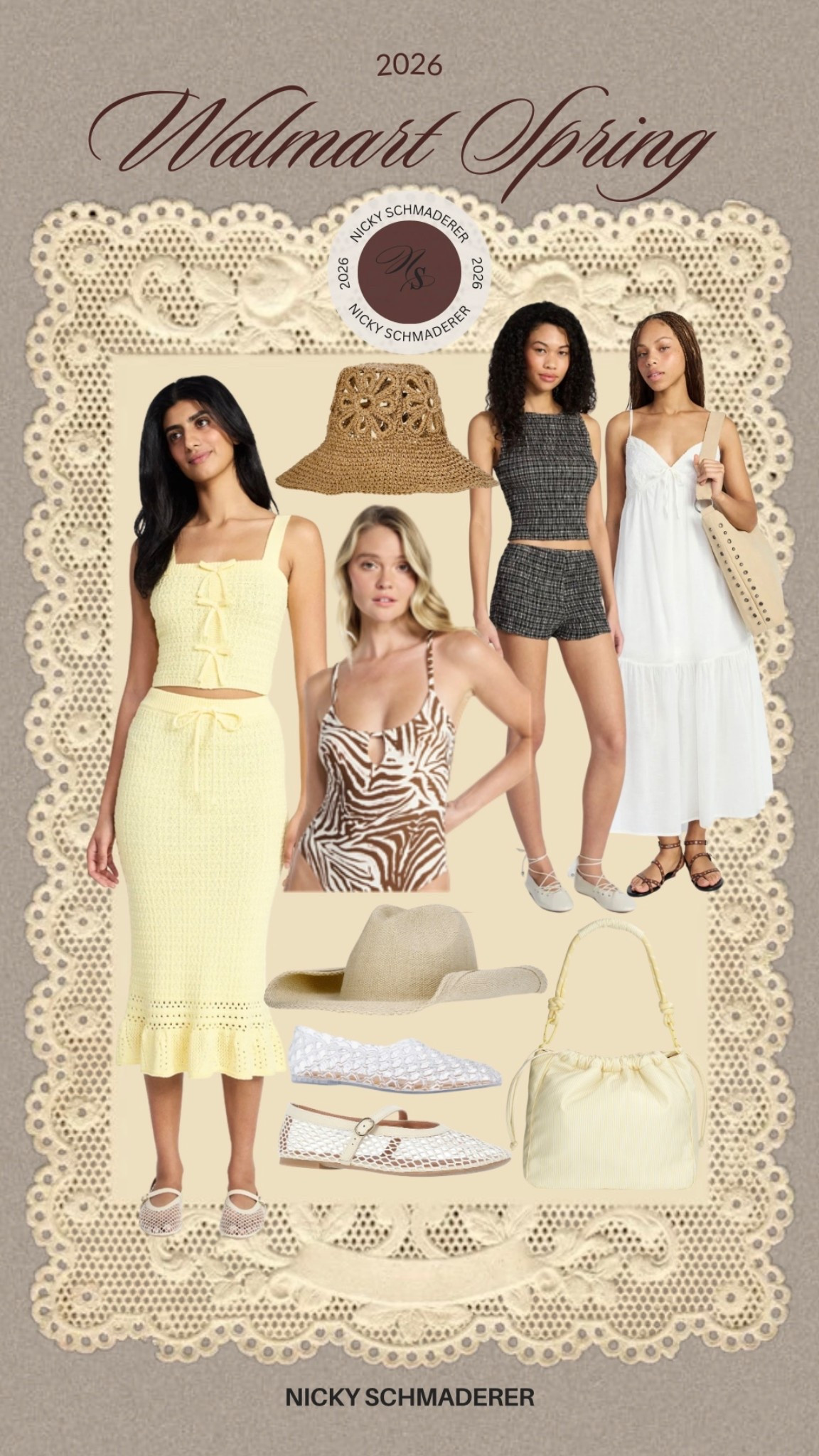 My Walmart spring order 
Crochet set 
One piece swim 
Sandals 
Beach bag 


#LTKSwim #LTKTravel #LTKSeasonal