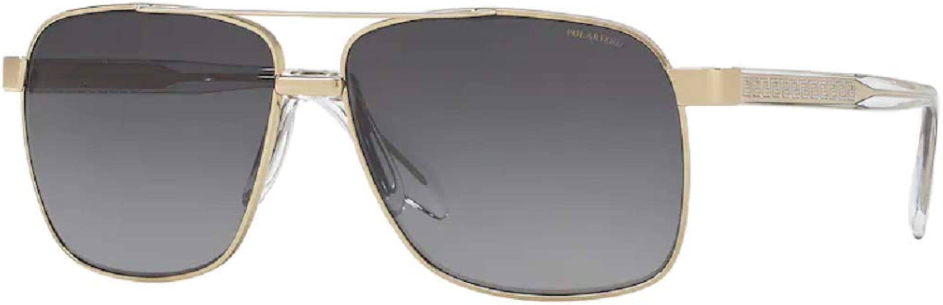 Versace VE2174 Square Sunglasses for Men + BUNDLE with Designer iWear Care Kit | Amazon (US)