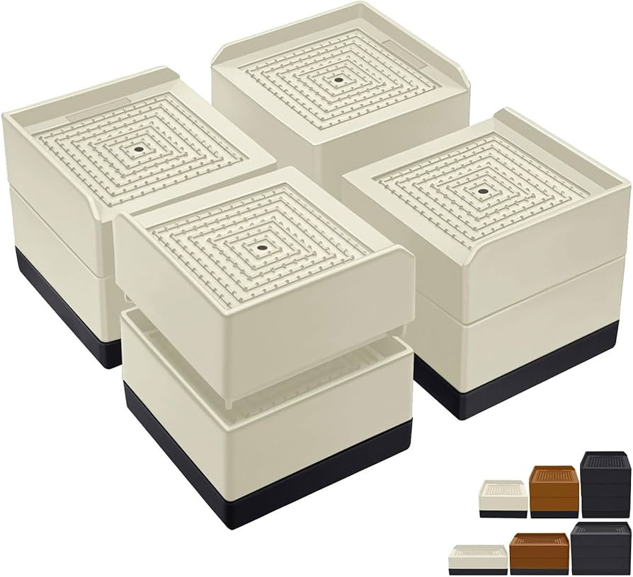 Bed Risers 3 inch Heavy Duty,Furniture Risers for Desk Table Sofa Couch Lifts to 1.5 or 3 inch, S... | Amazon (US)