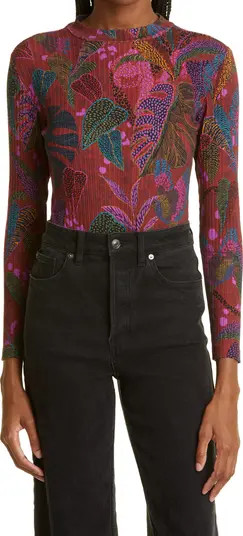 FARM Rio Dotted Forest Stretch Cotton Bodysuit | Nordstrom | Nordstrom