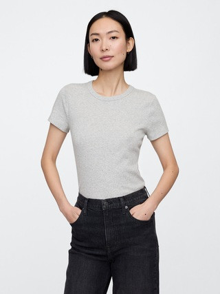 Ribbed Crewneck T-Shirt | Gap Factory